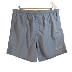 Hook & Tackle Fishing Shorts mens XL blue outdoor swim stash pocket